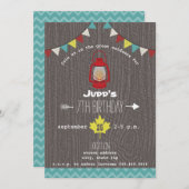 Rotes Laternengebirge Camping Außenwelt Wildnis Ge Einladung (Vorne/Hinten)