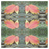 Rotes Leaf Combed Cotton 56" Stoff (Muster)
