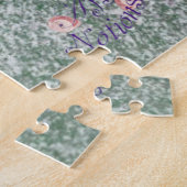 Rotes Leaf mit gesprenkeltem Sand Puzzle (Seite)