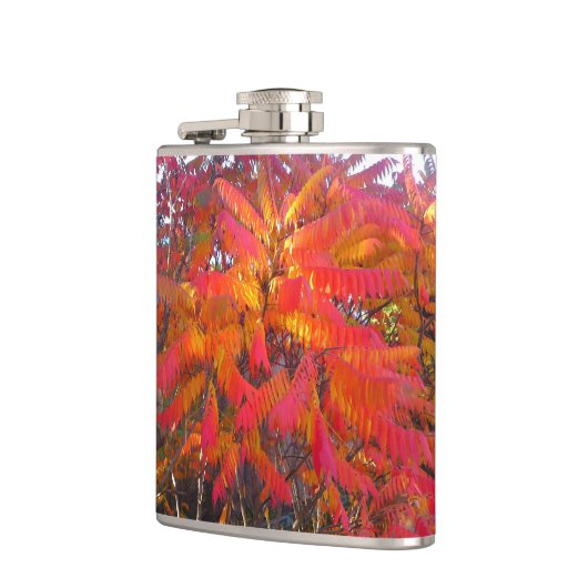 Rotes Leaf Tree Flask Flachmann (Links)