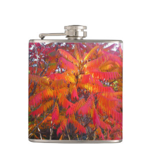 Rotes Leaf Tree Flask Flachmann