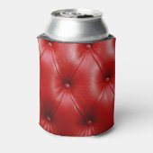 Rotes Leder: Eleganz der Stilelemente. Dosenkühler (Kanne Rückseite)