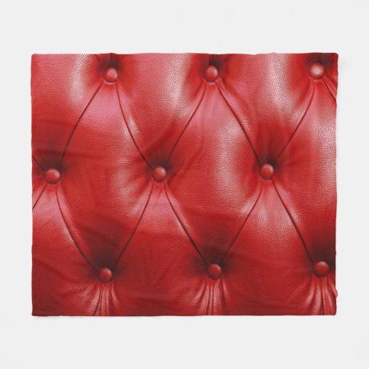 Rotes Leder: Eleganz der Stilelemente. Fleecedecke (Vorderseite (Horizontal))