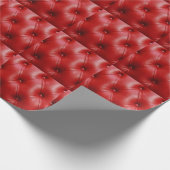 Rotes Leder: Eleganz der Stilelemente. Geschenkpapier (Ecke)