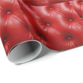 Rotes Leder: Eleganz der Stilelemente. Geschenkpapier (Rolleneckpunkt)