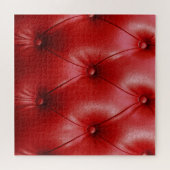 Rotes Leder: Eleganz der Stilelemente. Puzzle (Horizontal)