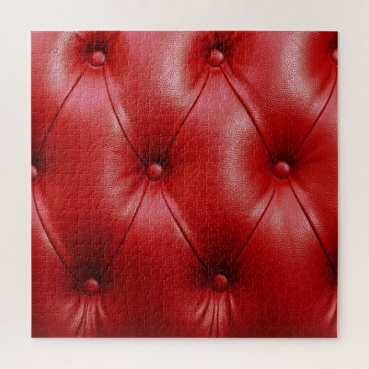 Rotes Leder: Eleganz der Stilelemente. Puzzle (Vertikal)