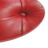Rotes Leder: Eleganz der Stilelemente. Schneidebrett (Ecke)