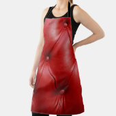 Rotes Leder: Eleganz der Stilelemente. Schürze (InSitu)