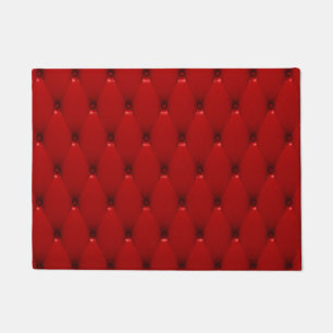 ROTES LEDER FUßMATTE