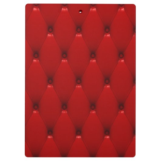 ROTES LEDER KLEMMBRETT (Rückseite)