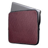 Rotes Leder Maskuline Rustikale Haut Laptopschutzhülle (Vorderseite Links)