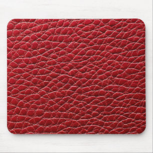 rotes Leder Muster Mousepad