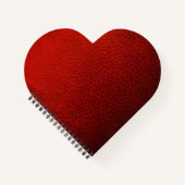 Rotes Leder Notizblock (Vorderseite)