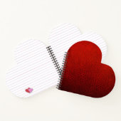 Rotes Leder Notizblock (Innenseite)