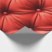 Rotes Leder, Textur Geschenkpapier (Ecke)