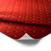 Rotes Leder, Textur Poster (Ecke)
