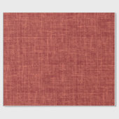 Rotes Leinen Geschenkpapier (Flach)