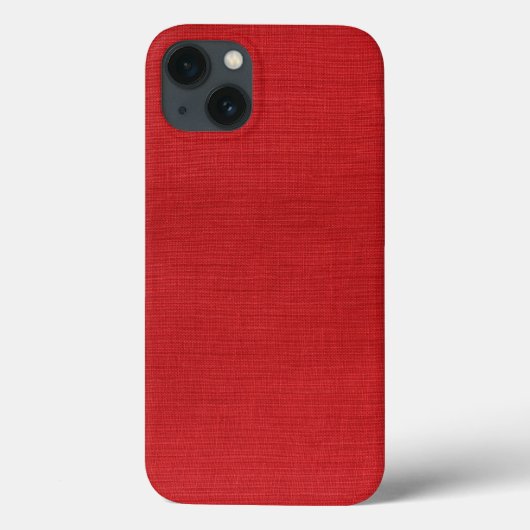Rotes Leinenbeschaffenheits-Foto Case-Mate iPhone Hülle (Rückseite)