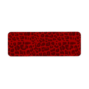 Rotes Leoparddruckmuster