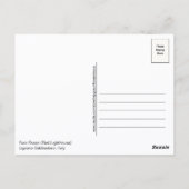 Rotes Leuchtturm Faro Rosso Italien Postkarte (Rückseite)