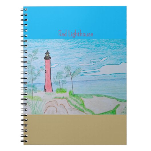 Rotes Leuchtturm Notizblock (Vorderseite)