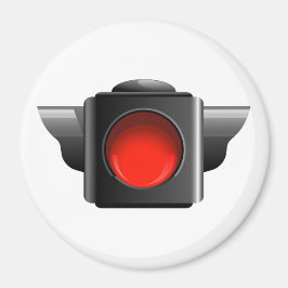 Rotes Licht für die Verwaltung des Klassenzimmers  Magnet