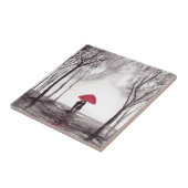 Rotes Liebe Fliese (Seite)