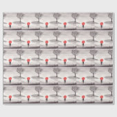 Rotes Liebe Geschenkpapier (Flach)