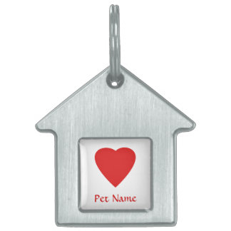 Rotes Liebe-Herz Tiermarke