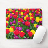 Rotes, lila, gelbes Tulpe mousepad (Mit Mouse)
