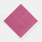 Rotes Lila Karomuster Serviette (Ecke)