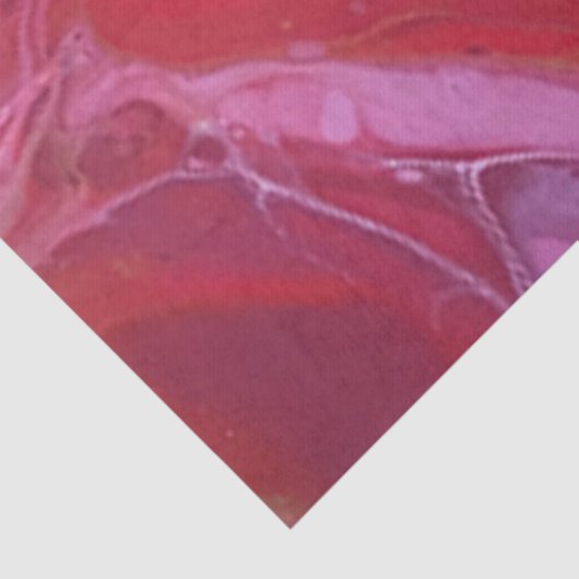 Rotes Lila Kupfer Abstrakte Decoupage Seidenpapier (Detail)