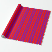 Rotes Lila Stilmuster Muster Geschenkpapier (Ungerollt)