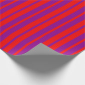 Rotes Lila Stilmuster Muster Geschenkpapier (Ecke)