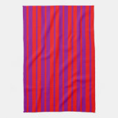 Rotes Lila Stilmuster Muster Geschirrtuch (Vertikal)