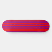 Rotes Lila Stilmuster Muster Skateboard (Horizontal)