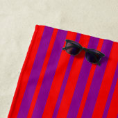 Rotes Lila Stilmuster Muster Strandtuch (Beispiel)