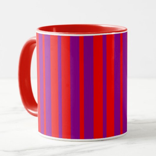 Rotes Lila Stilmuster Muster Tasse