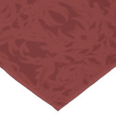 Rotes liliengeschmücktes großer tischläufer (Ecke)