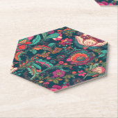 Rotes Liliennahtloses Muster Untersetzer (angewinkelt)