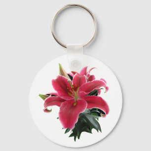 ROTES LILY-KEYCHAIN SCHLÜSSELANHÄNGER