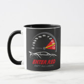 'Rotes Limit: Fordere alle Grenzen heraus' Tasse (Links)