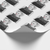 Rotes LippenPackpapier Geschenkpapier (Ecke)