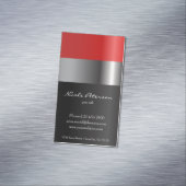 Rotes lipstik - Make-up - magnetische Magnetische Visitenkarte (Beispiel)