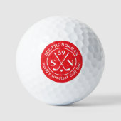Rotes Logo "Der größte Vater der Welt" Golfball (Vorderseite)