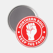 Rotes Logo des nördlichen Souls Magnet (Vorderseite/Rückseite)