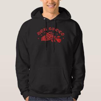 Rotes Logo für das Brocorock-Logo Classic Hoodie