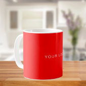 Rotes Logo Kaffeetasse