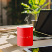 Rotes Logo Kaffeetasse